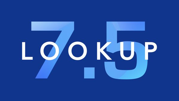 LookUp 7.5 - Out Now